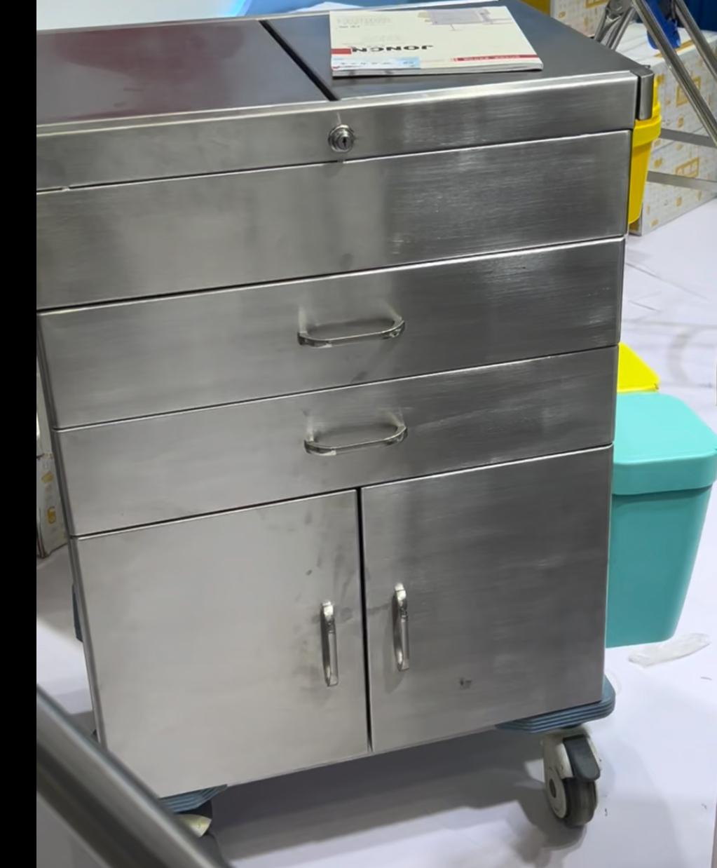 Stainless Steel Medical Trolley with Drawers – Durable & Versatile Solutions