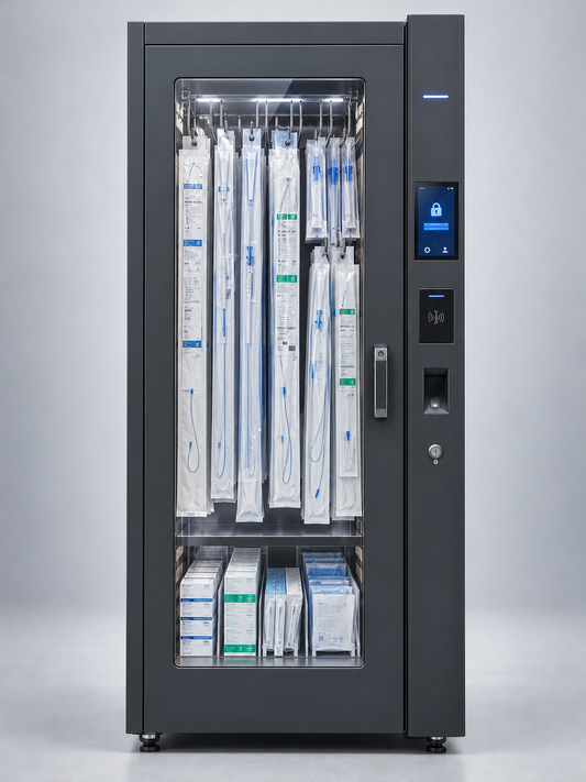 RMM-H concept smart medical hanging consumables cabinet for catheters and guidewires