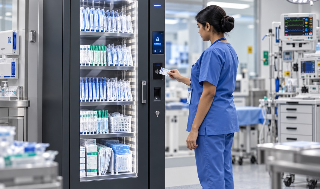 RIFE smart medical cabinet access-control concept with authorised clinical staff