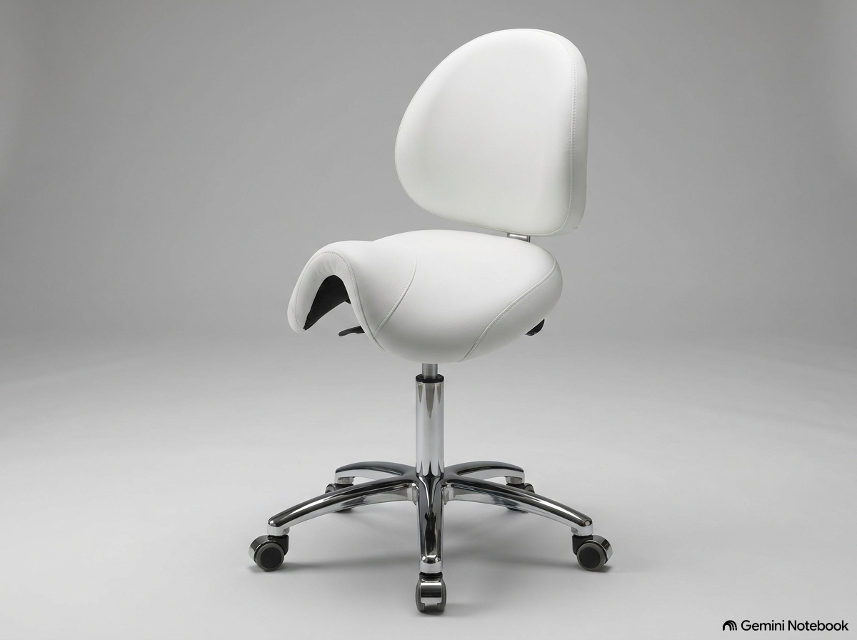 Rife R400 – Ergonomic Saddle Chair with Lumbar Support