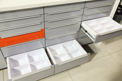 Dental side cabinet white
