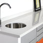 Dental side cabinet white