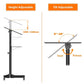 Mobile Laptop Desk Cart Height and Angle Adjustable Tilt Spliting  Laptop Stand Table