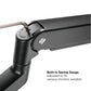 TRIPLE MONITORS POLE MOUNTED PREMIUM ALUMINUM SPRING-ASSISTED MONITOR ARM WITH 3.0 USB CABLES INCLUDED Rf-LDT53-C036UP