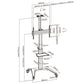 ULTRA-MODERN ALUMINUM TV CART (LANDSCAPE/PORTRAIT ORIENTATION) Rf-TTV12-46TW
