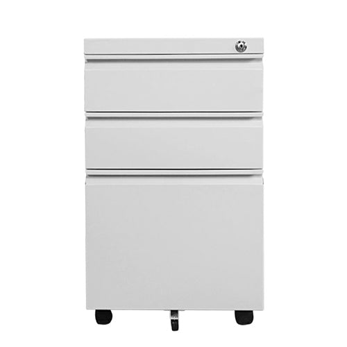 3-DRAWER WHEELED MOBILE FILE CABINET WITH LOCK Rf-CAB01-1