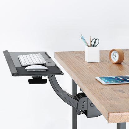 AIRLIFT NEGATIVE TILT & SWIVEL UNDER-DESK KEYBOARD TRAY WITH GEL WRIST REST AND PRECISE MOUSE PAD Rf-KBT-04