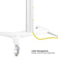 ULTRA-MODERN ALUMINUM TV CART (LANDSCAPE/PORTRAIT ORIENTATION) Rf-TTV12-46TW