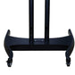 TV Floor Stand on Wheels I Universal Mobile TV Stand with AV Cabinet !Rolling TV Cart for Screens 32 to 65 inches (TMC-E)
