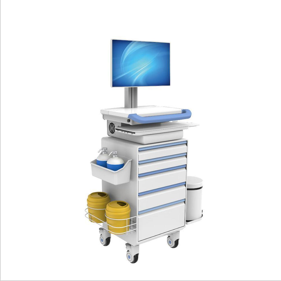 Medical computer cart with battery – Rife Medical Furniture