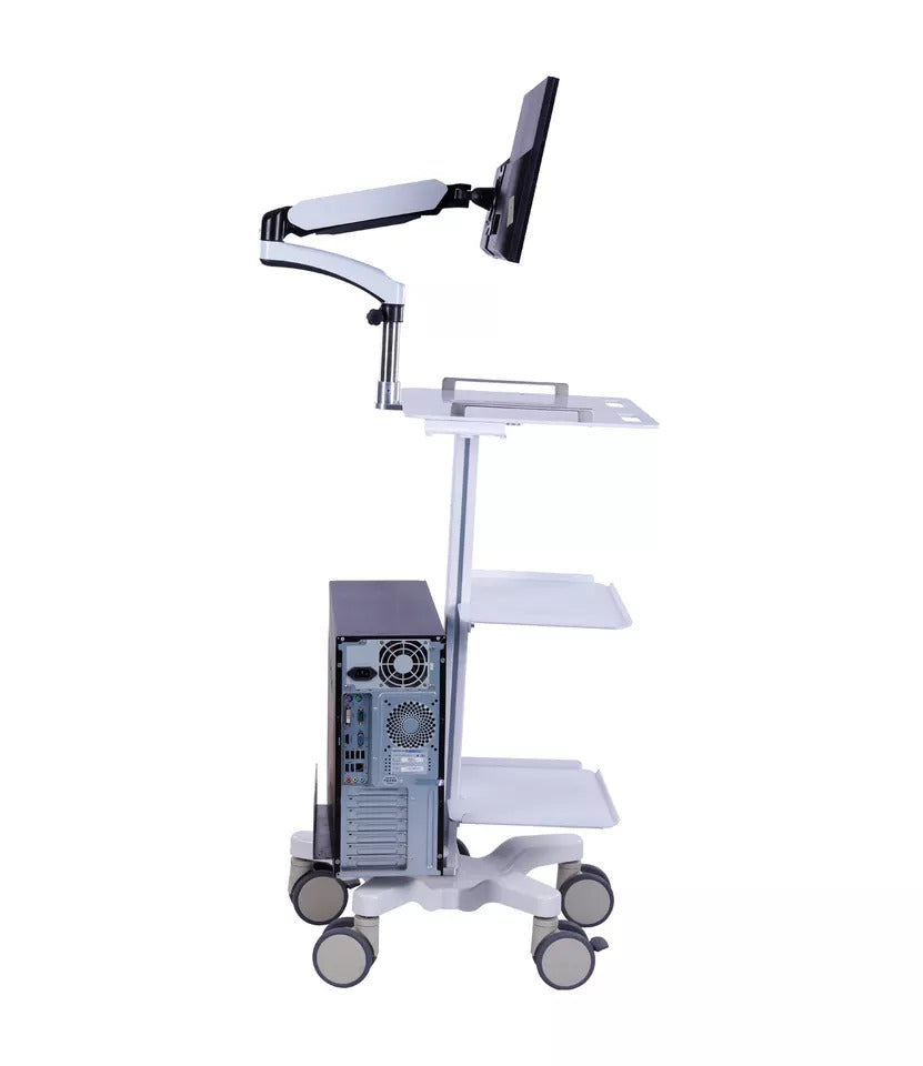 Height Adjustable Computer trolley cart 