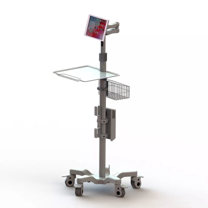 Movable Hospital Tablet Cart Trolley for 9.7 inch /10.2 inch / 12.9inch Premium iPad & Medical Tablet Trolleys