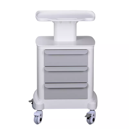High Quality Mobile Medical Dental Trolley Cart with Two or One Drawer