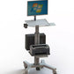 All in one workstation Height Adjustable Mobile Medical computer trolley