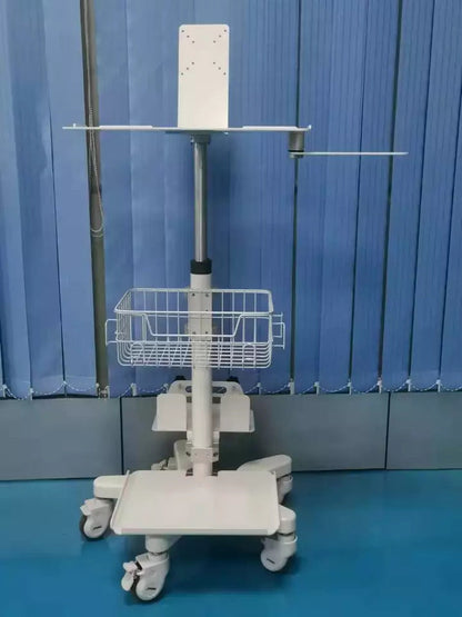 Hospital Mobile Computer Affordable Patient Monitor Stands & Trolleys on Wheels