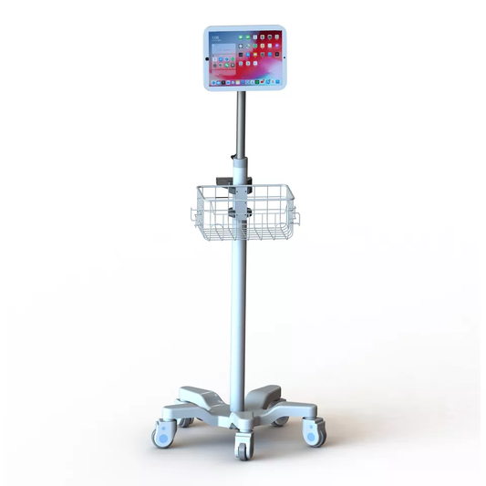 Height Adjustable Patient Rolling Medical Tablet / Ipad cart