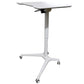 Rife Standing Folding Workstation, Sit Stand Mobile Desk with Height Adjustable