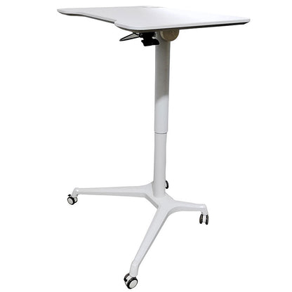 Rife Standing Folding Workstation, Sit Stand Mobile Desk with Height Adjustable