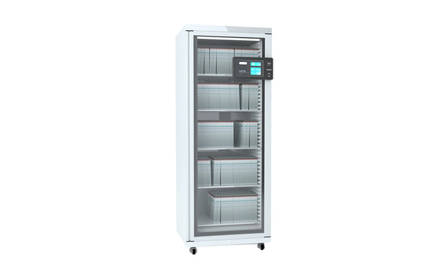 Electronic disposable storage cabinet