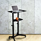 Mobile Laptop Desk Cart Height and Angle Adjustable Tilt Spliting  Laptop Stand Table