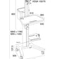 Computer Mobile Workstation Cart (MCT09)