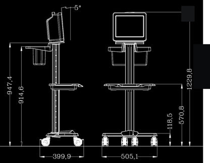 Patient Monitor Cart 