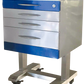 Mobile 3-Drawers Single Stainless Steel Medical Dental cabinet,495*495*820mm