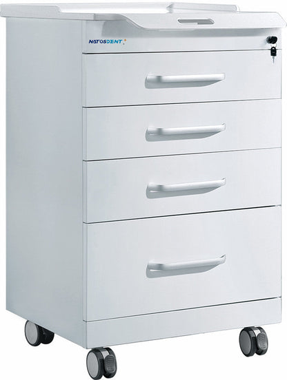 Stainless-Steel Four-Drawer Dental Trolley – RFNTS-B4