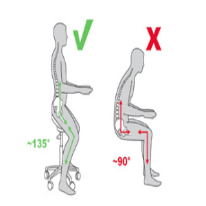 Salli Ultra Two-part seat Chair wth Back rest and arm supports, For demanding precision work, in e.g. operating theatres, dentist clinic, Black