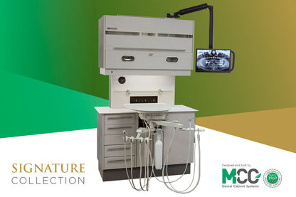 Dental Operatory Side Cabinet with Monitor and CPU Storage