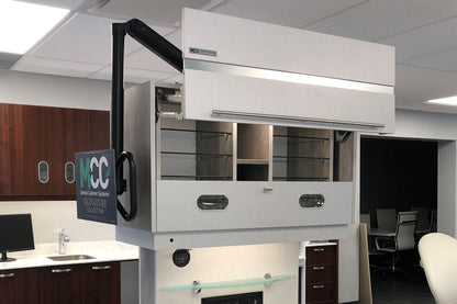 Dental Operatory Side Cabinet with Monitor and CPU Storage