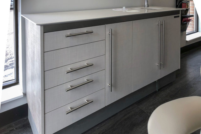 Dental Operatory Side Cabinet with Monitor and CPU Storage