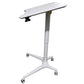 Rife Standing Folding Workstation, Sit Stand Mobile Desk with Height Adjustable