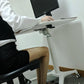 Rife Standing Folding Workstation, Sit Stand Mobile Desk with Height Adjustable