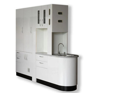 Dental Center Island Partition Cabinet with Hidden Waste – RF-ES-03