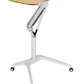 Pneumatic Sit-Stand Mobile Laptop Cart, Height Adjustable Multi-Purpose Rolling Podium Lectern with Wheels Laptop Workstation, Silver