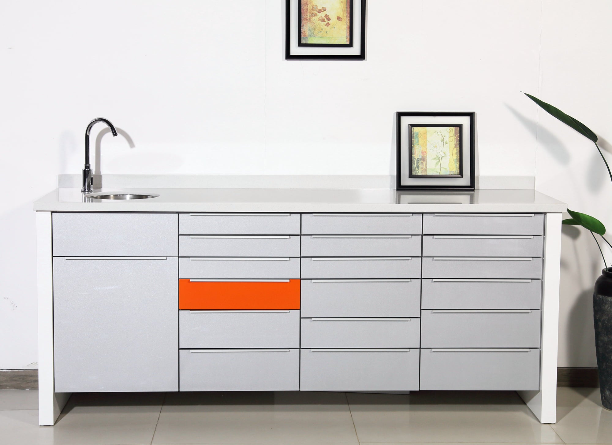 Dental side cabinet white – Rife Medical Furniture